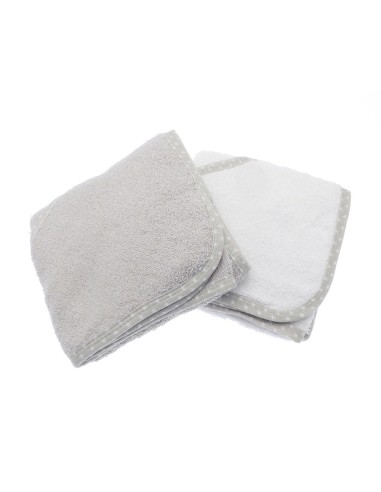 HOM-HL182-Cape de bain bébé à capuche (lot de 2)